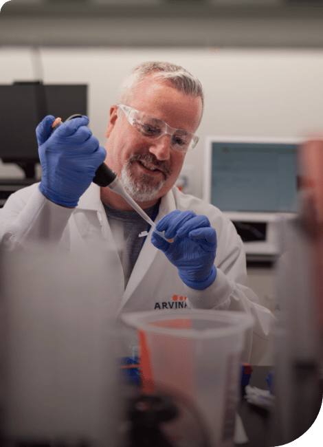 Avinas scientific staff running tests