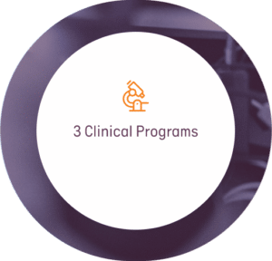 3 Clinical Programs Icon with microscope